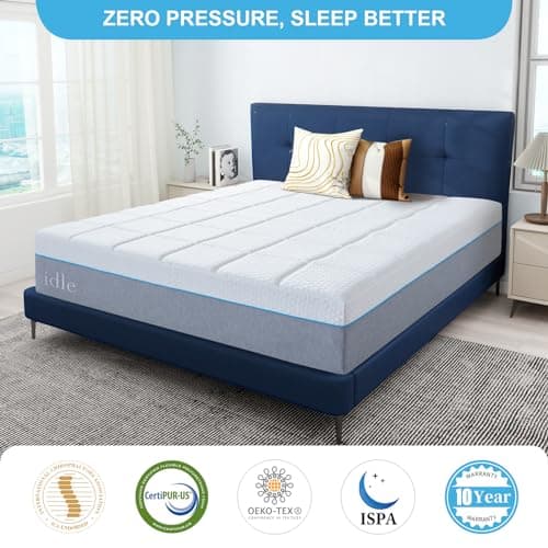 14 Inch Queen Gel Memory Foam Mattress - Medium Firm, Made in USA