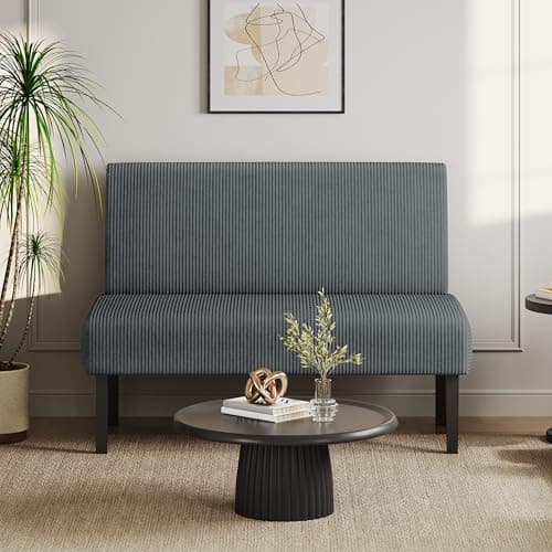 Yaheetech Green Small Mini Armless Sofa for Living Room & Dorm, Easy Assembly