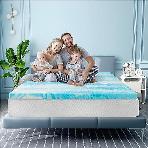 Memory Foam Mattress Topper Twin XL with Cooling Gel Infusion