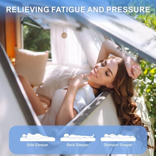 10 Inch Memory Foam RV Mattress with Gel Infusion for Pressure Relief & Cooling Sleep