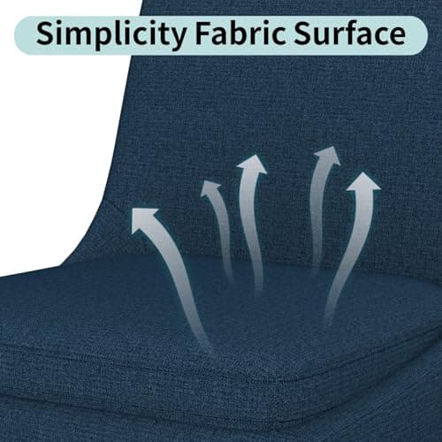 4-Piece Memory Foam Swivel Bar Stools Set for Kitchen Counter - Dark Blue