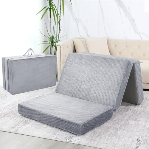 MABOZOO Portable Twin Mattress Topper with Non-Slip Bottom