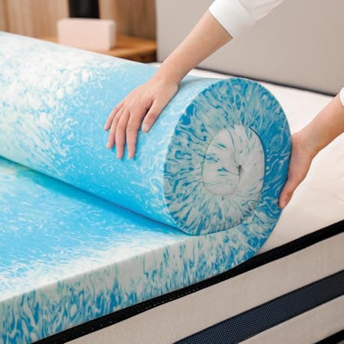 Queen Size Gel Memory Foam Mattress Topper for Back Pain Relief