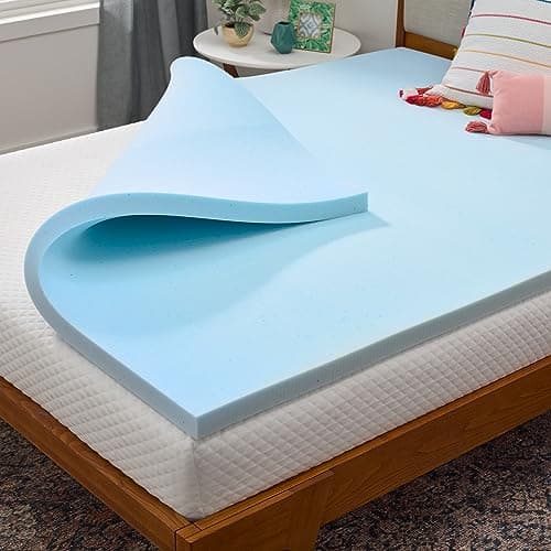 Linenspa 2 Inch Gel Memory Foam Mattress Topper - Plush, Cooling, Pressure Relief, CertiPUR Certified, Twin Size