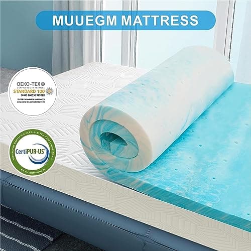 Memory Foam Mattress Topper Twin XL with Cooling Gel Infusion