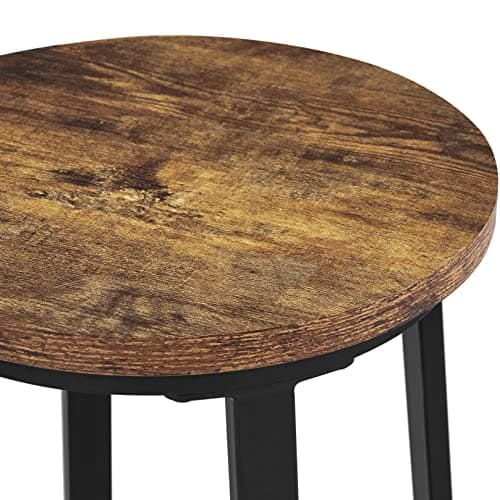 Yaheetech Industrial Rustic Brown 29.5" Bar Stool Set of 2