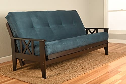 Navy Queen Size Futon Cover - Suede Microfiber Quality Fit 6-8 Inch Futons