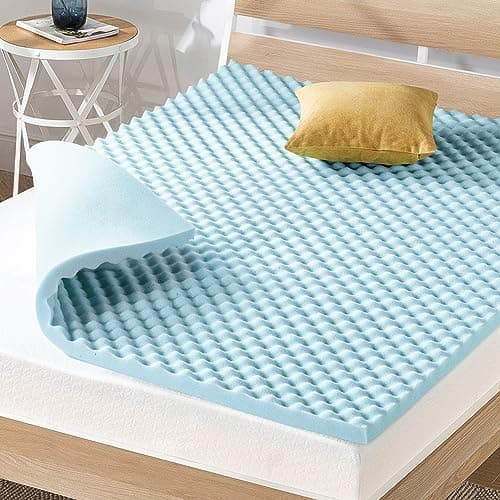 Affordable Gel-Infused Memory Foam Mattress Topper for Twin Beds