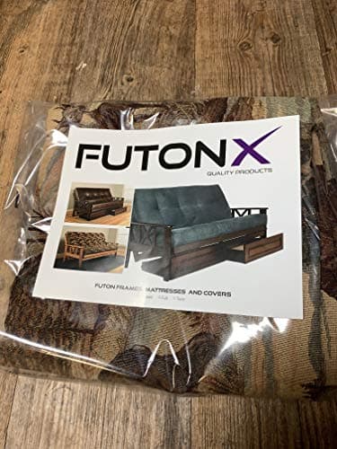UpNorth Premium Futon Cover for 6-8 inch Mattress (Black Bear)