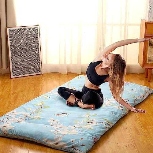 Japanese Washable Preboun Futon Mattress Cover with Zipper (Twin Size)