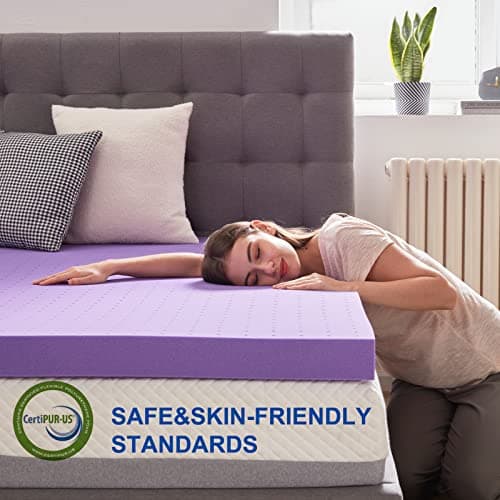 CertiPUR-US Certified SinWeek Twin Size Gel Memory Foam Mattress Topper