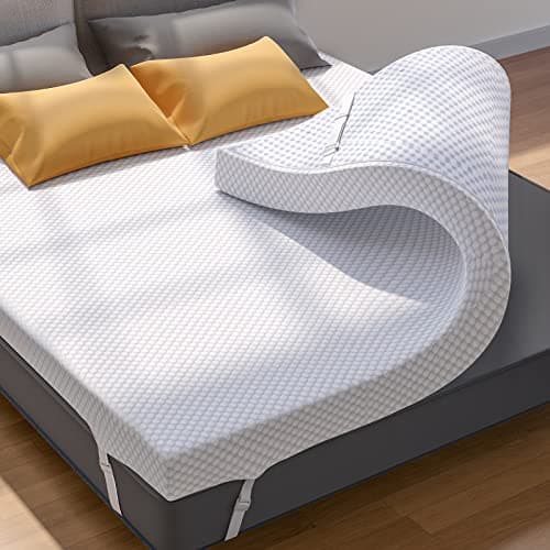 PERLECARE Premium Soft Queen Mattress Topper for Pressure Relief and Cooling Sleep