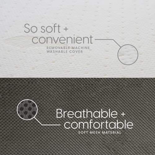 Twin XL Milliard Tri-Folding Medium Firm Memory Foam Mattress with Washable Cover