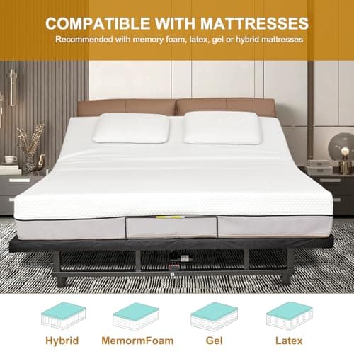 Kangmusi King Size Zero Gravity Adjustable Bed Base Frame