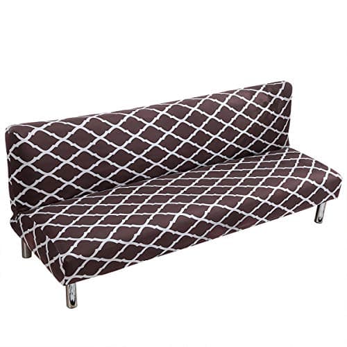 Premium Polyester Futon Cover for Full Size Armless Sofas, Machine Washable Velvet Peacock Blue - SFCT