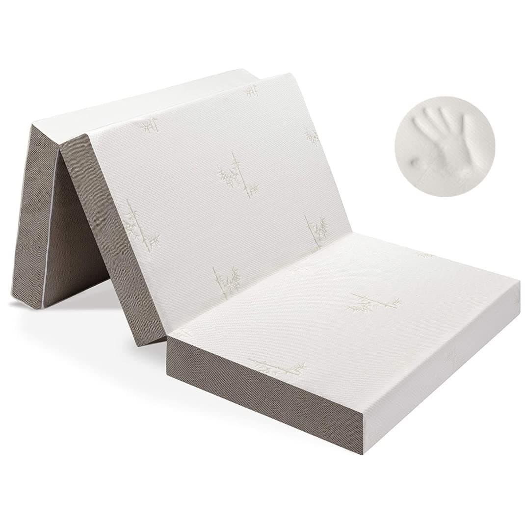 Twin XL Milliard Tri-Folding Medium Firm Memory Foam Mattress with Washable Cover