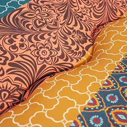 MAXYOYO Vintage Floral Japanese Futon Mattress, Queen Size, Portable Lounger Couch Bed Mattress Pad