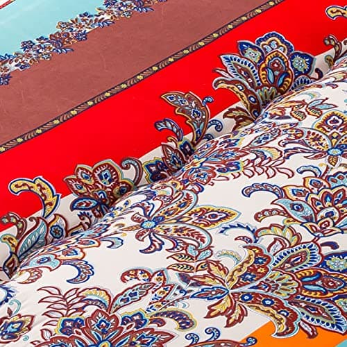 MAXYOYO Vintage Floral Japanese Futon Mattress, Queen Size, Portable Lounger Couch Bed Mattress Pad