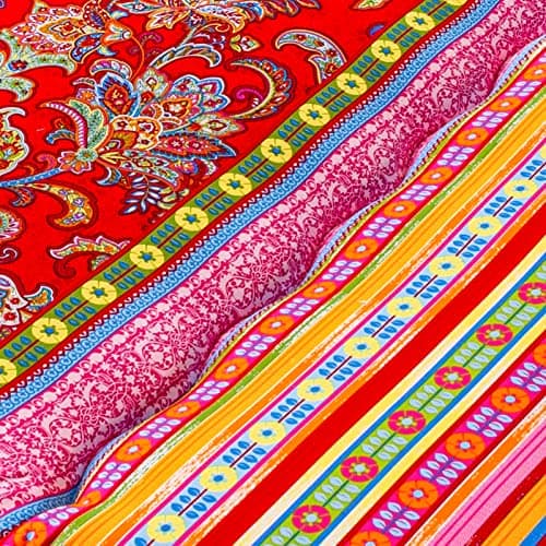 MAXYOYO Vintage Floral Japanese Futon Mattress, Queen Size, Portable Lounger Couch Bed Mattress Pad