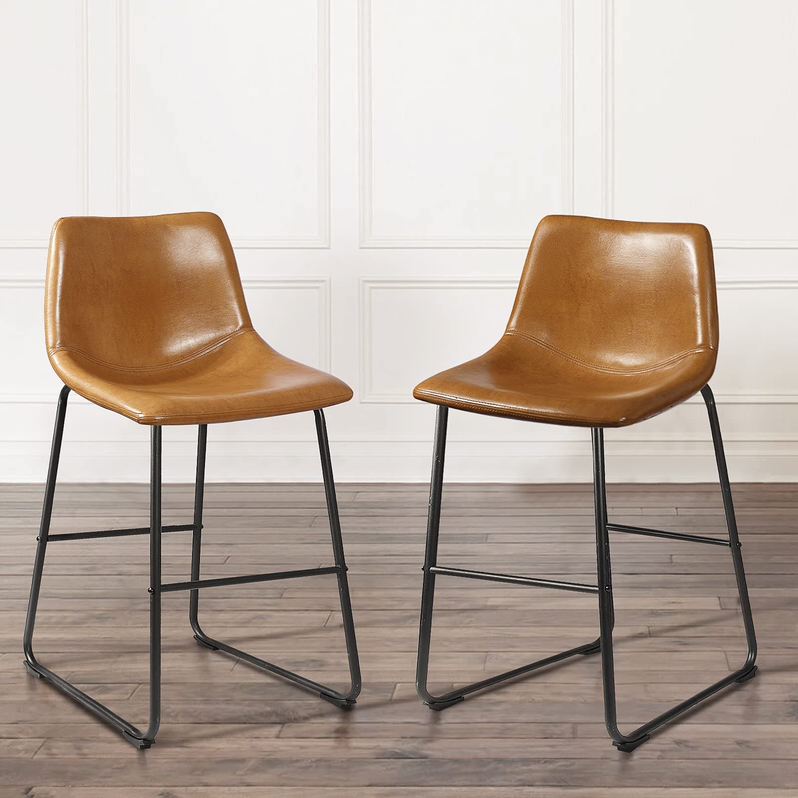 Waleaf Whisky 26" Counter Height Bar Stool Set (2pcs)