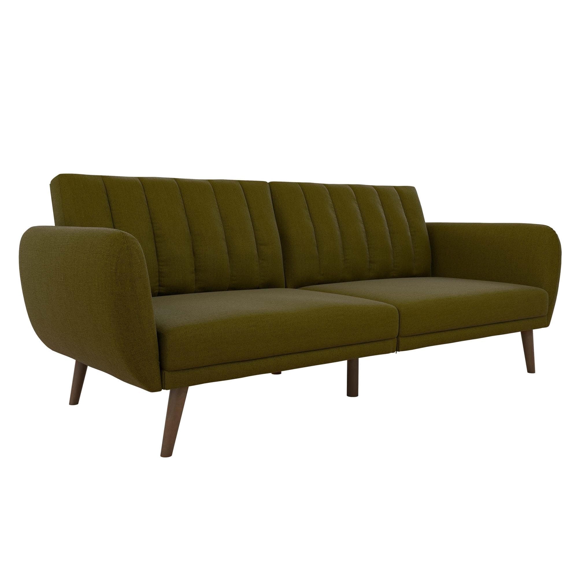 Novogratz Brittany 82 Inch Green Futon Sofa Bed