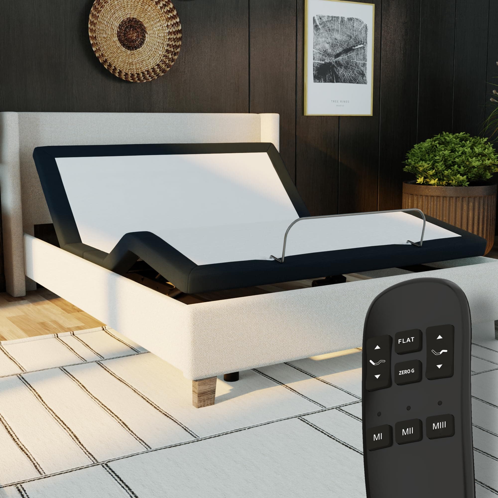 Adjustable Bed Base for Blissful Nights with Wireless Remote Control