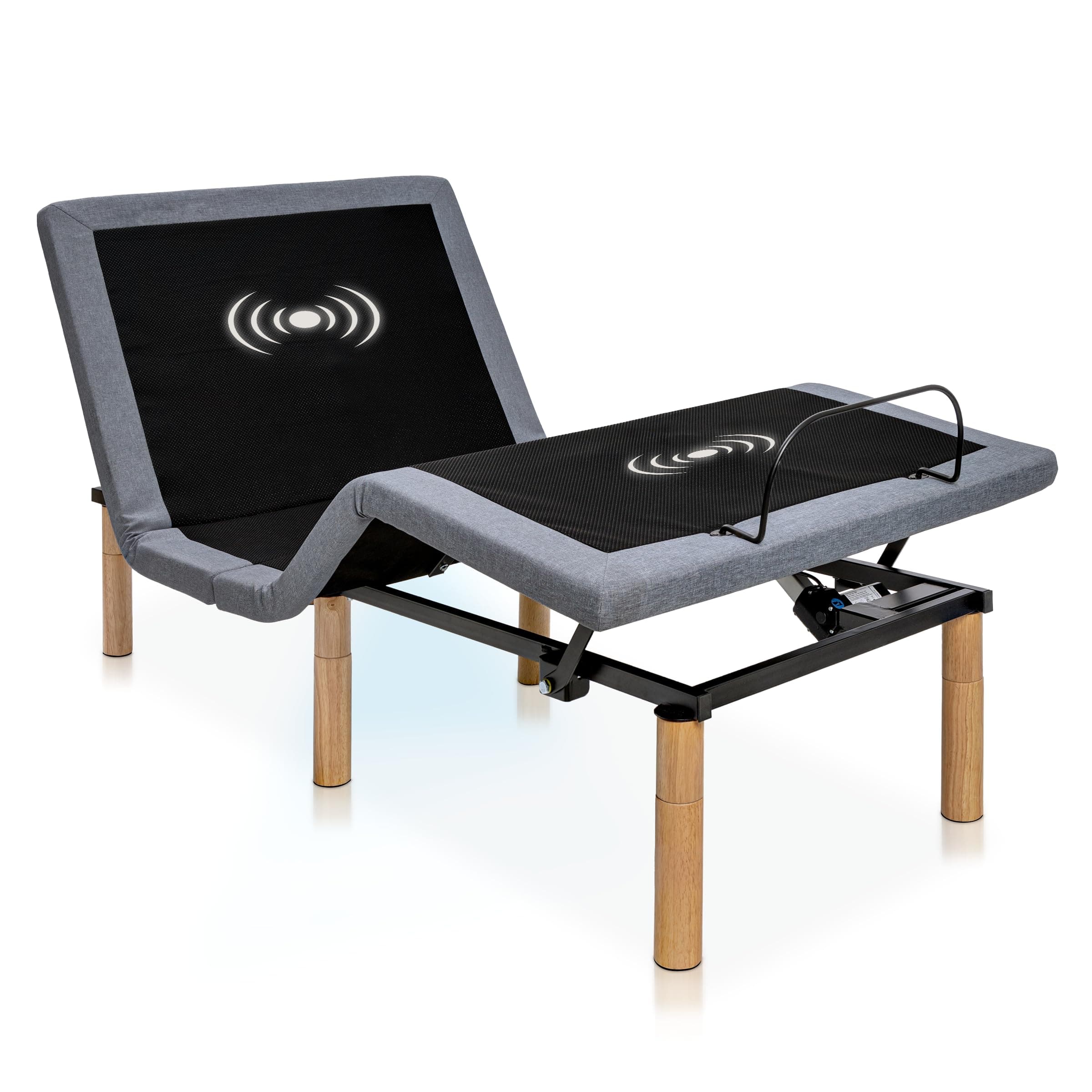 Hedva Massage Bed Frame with USB Ports, LED Light, Easy Assembly