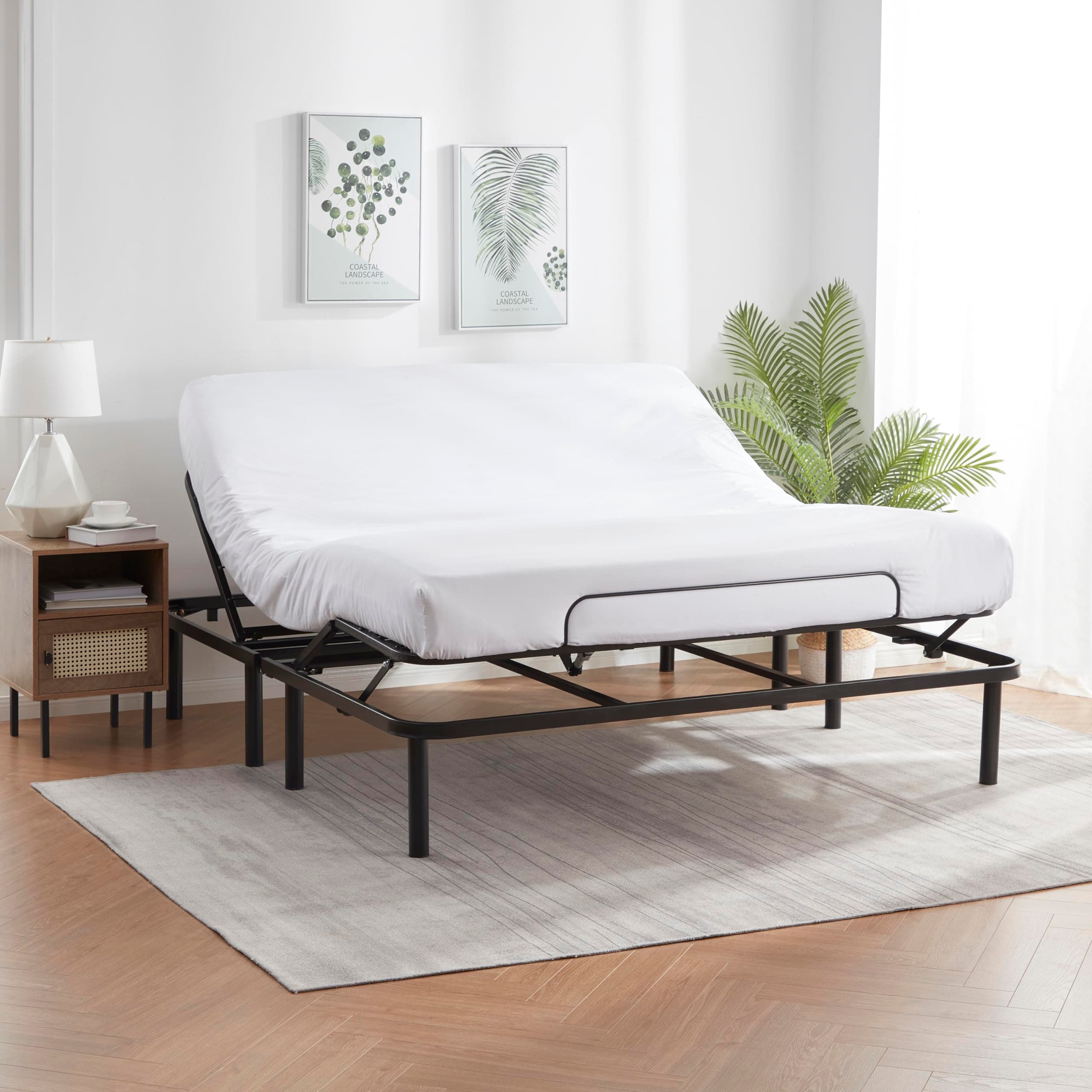 Nestl Basic Queen Motorized Bed Base, Wireless Remote, Easy Assembly