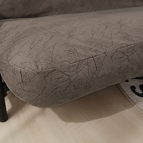 OctoRose Full Size Bush-Coffee Premium Velvet Futon Sofa Cover