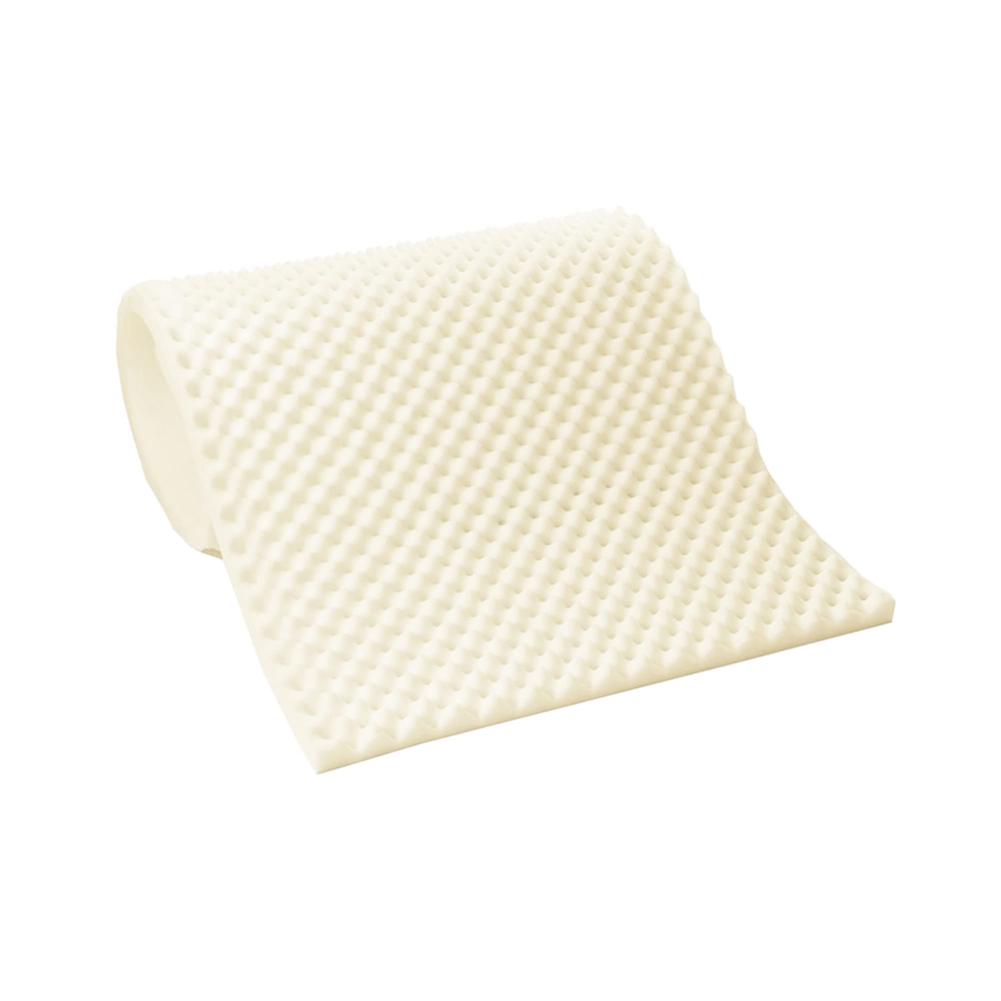 2-inch Greaton Egg Shell Foam Mattress Topper for Ultimate Comfort and Support (King, White)