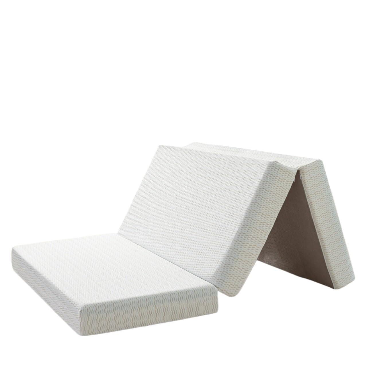Tri-Fold Memory Foam Mattress, 6 Inch Foldable with Storage Bag