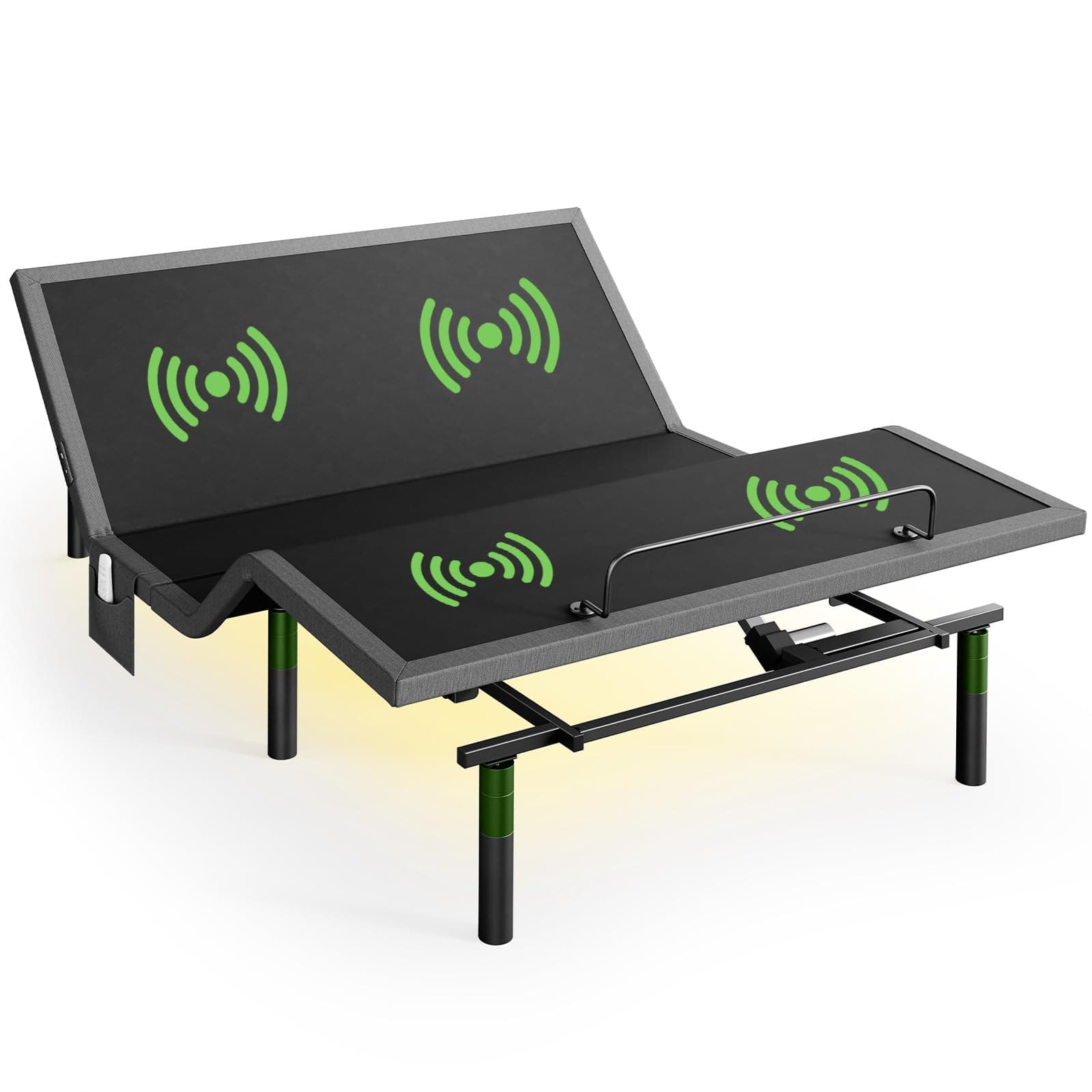 Marsail MS01-2 Queen Adjustable Massage Bed with 4 Height Options and Wireless Control