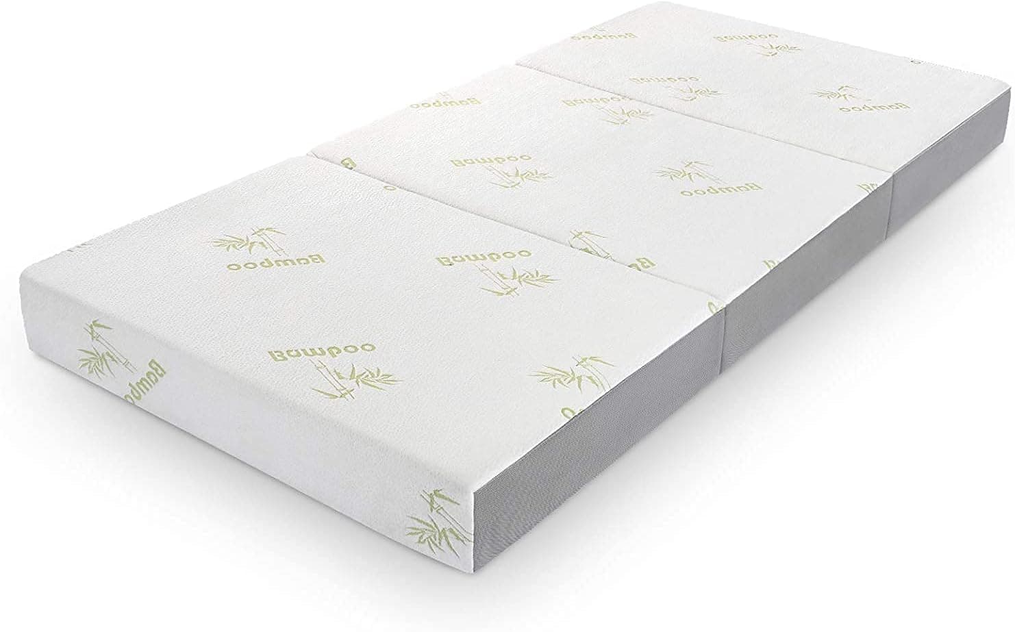 Inofia Queen 6 Trifold Memory Foam Mattress with Removable Cover - Portable & Foldable Bed (78 x 58)