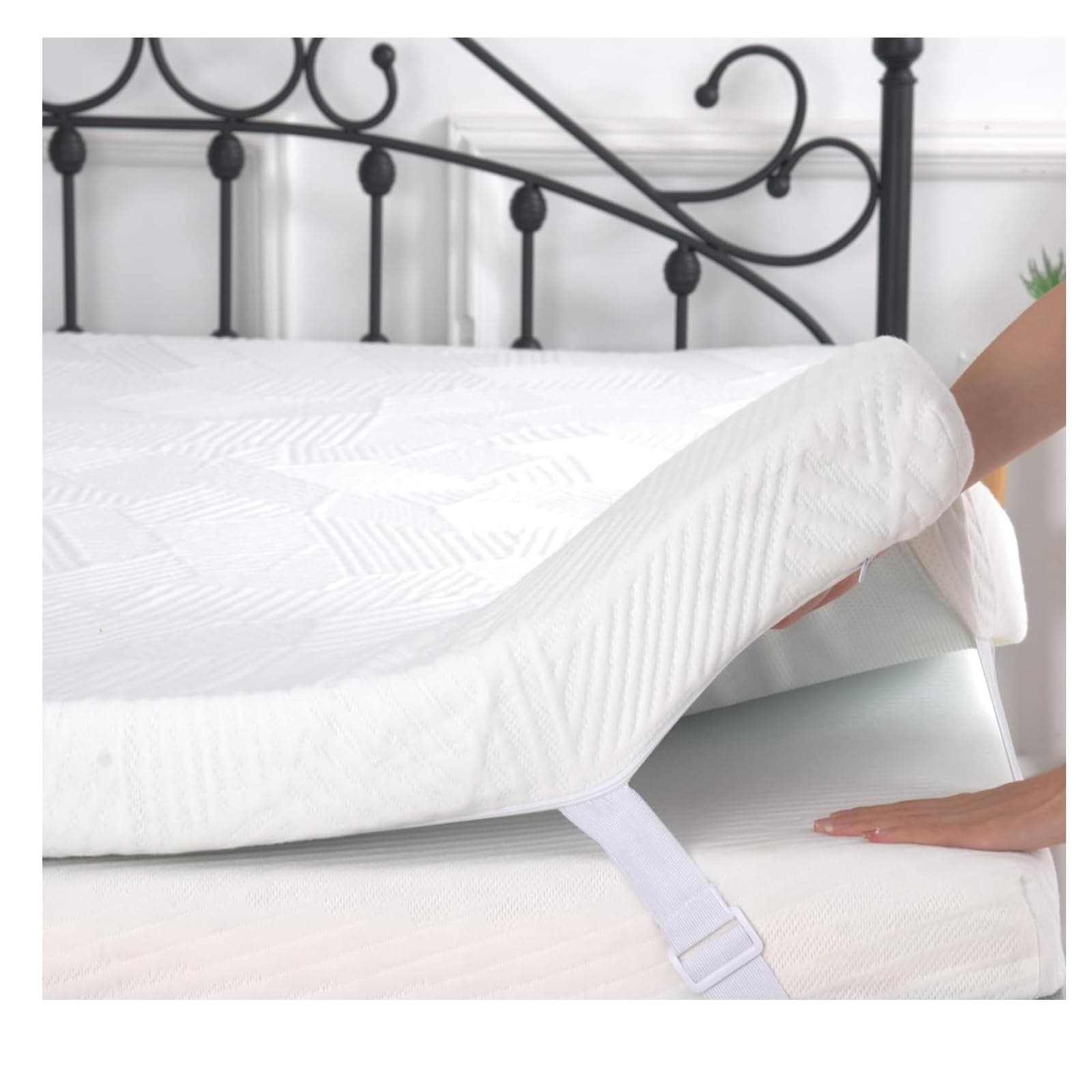 CertiPUR-US & Oeko-Tex Certified 2 Inch Queen Memory Foam Mattress Topper