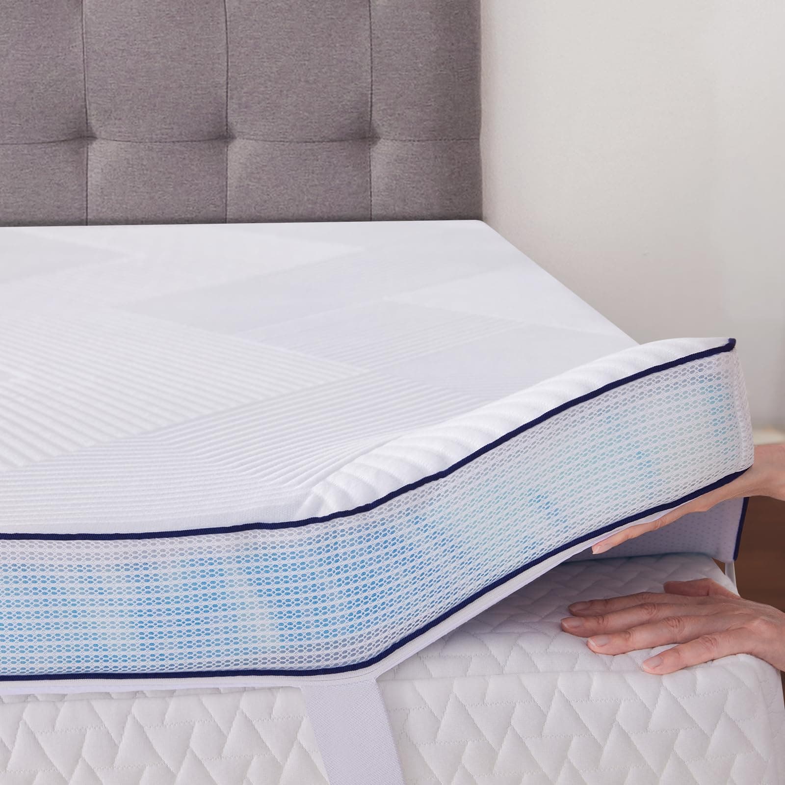 Twin Memory Foam Mattress Topper for Back Pain Relief