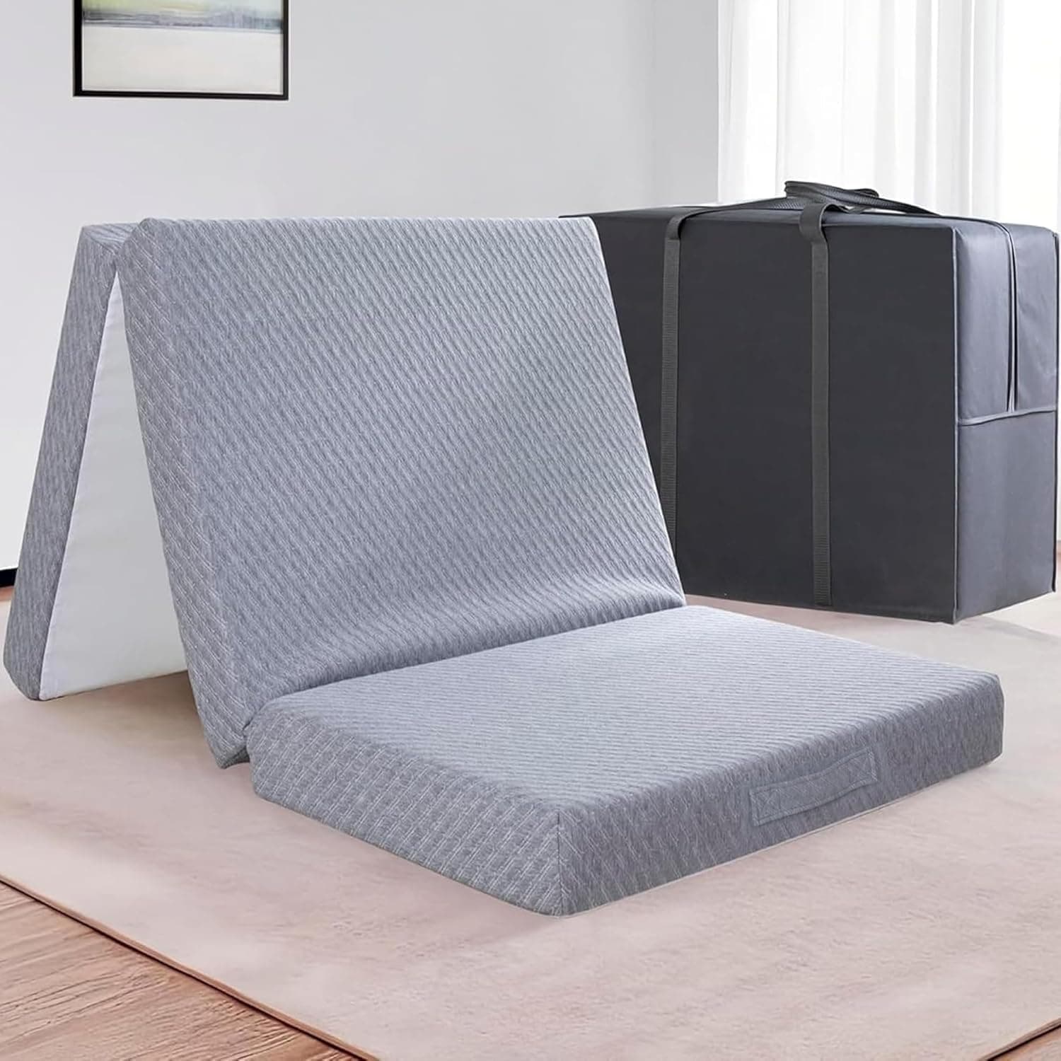 CertiPUR-US Approved 4inch Gel Memory Foam Mattress for Sleeping Indoors or Camping