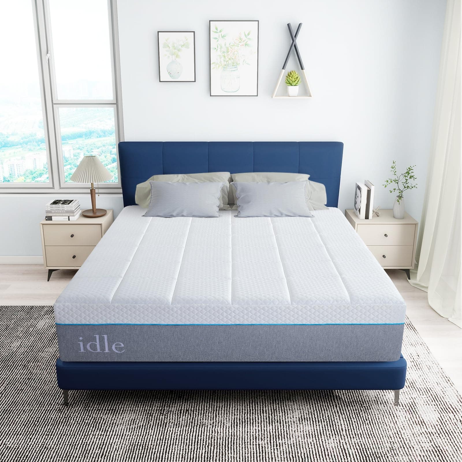 14 Inch Queen Gel Memory Foam Mattress - Medium Firm, Made in USA