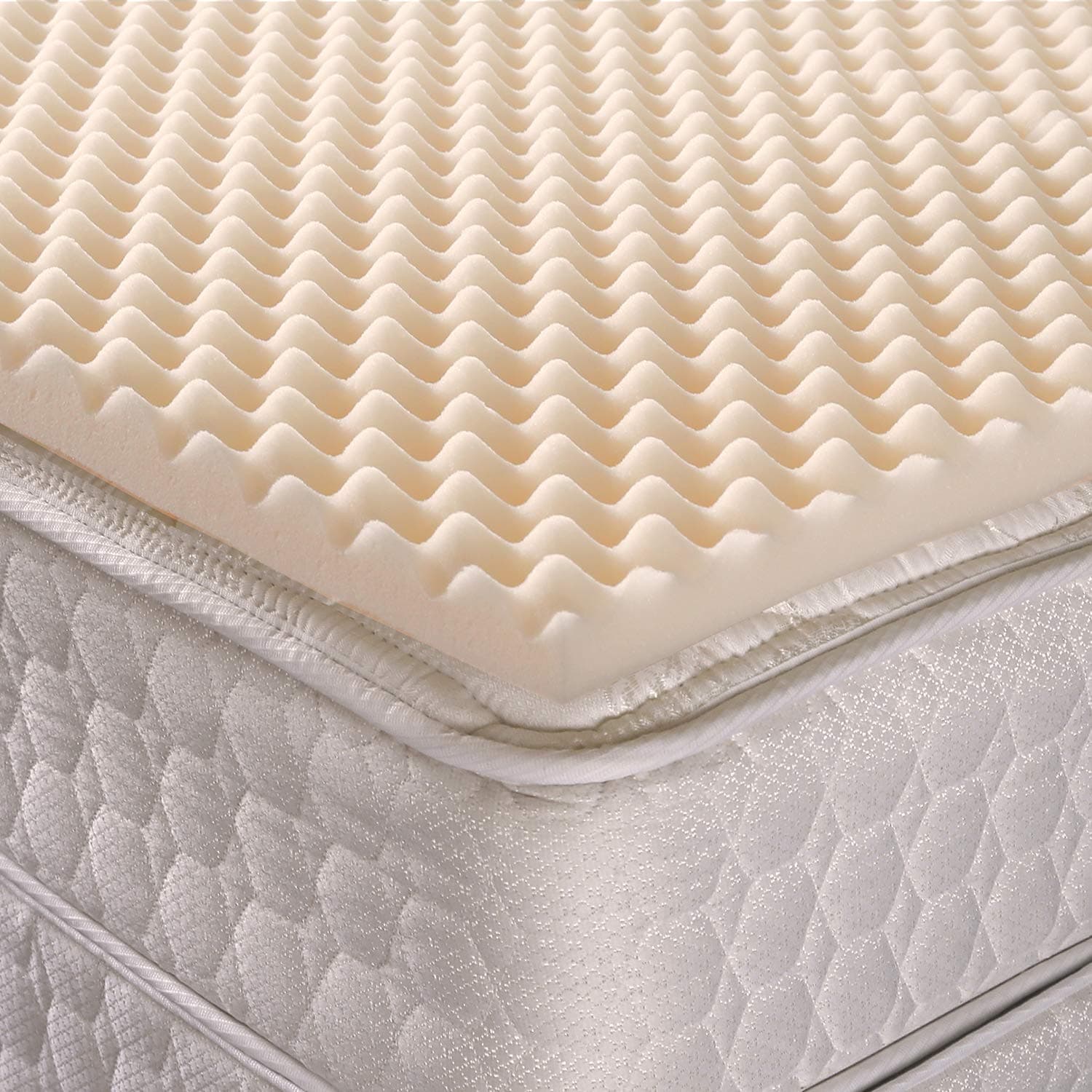 Dela Egg Crate Foam Mattress Pad 2" Size Topper