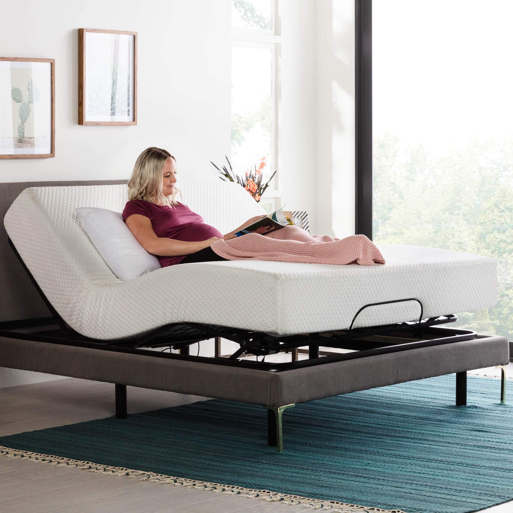 Adjustable Electric Bed Frame for Full Size - Head and Foot Incline - Easy Assembly - Multipurpose Use