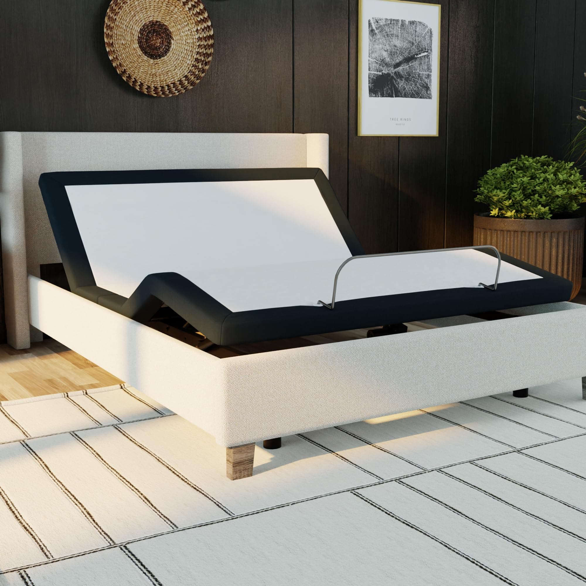 Blissful Nights Full e3 Adjustable Bed Base Frame with Wireless Remote and 10 Year Warranty