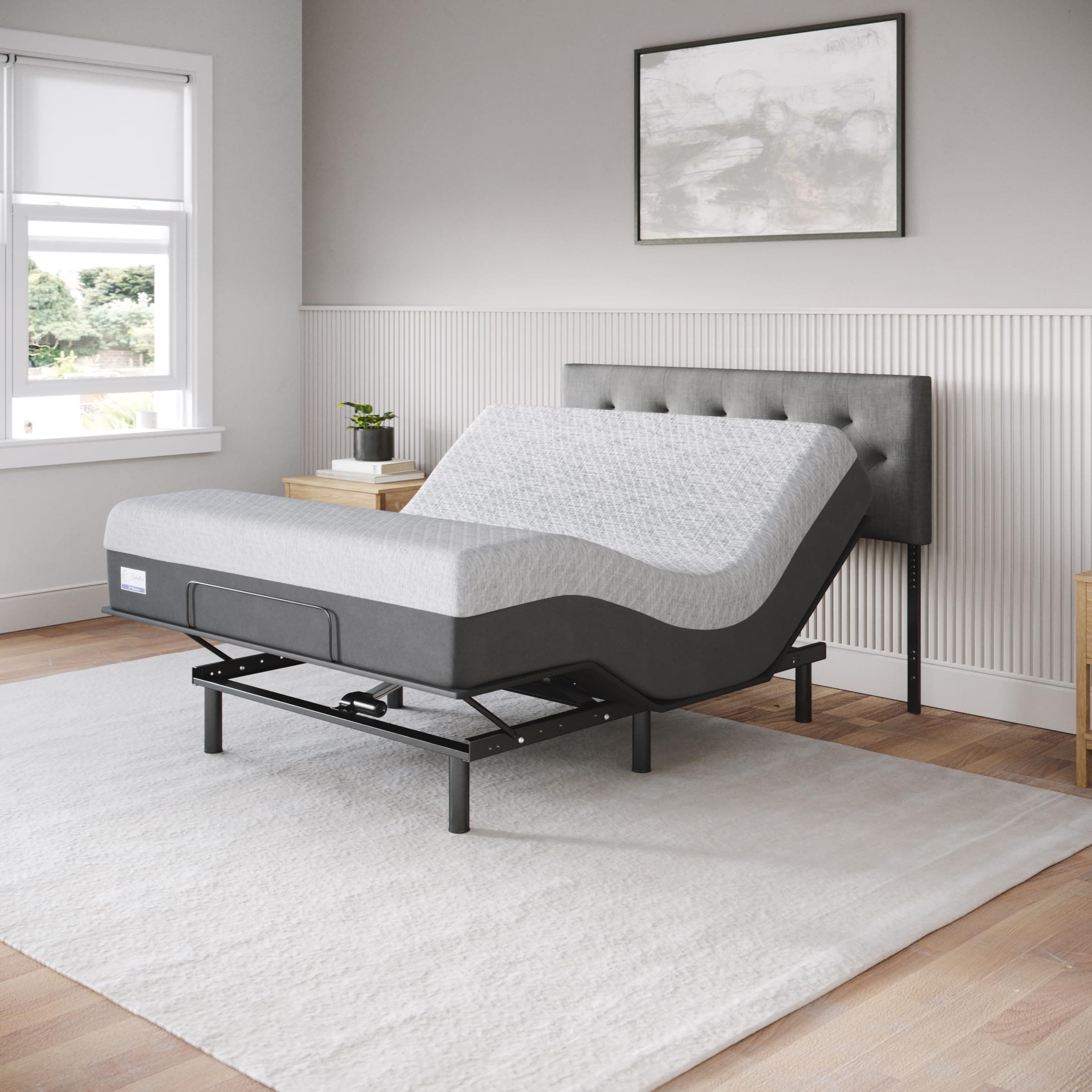 Aurora Full Size Adjustable Bed Base - Easy Assembly, Zero Gravity & Memory Positions